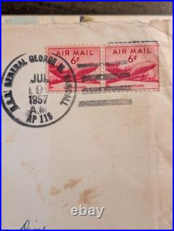 1956 USS Randall This is the Ship I Sailed On Original envelope & letter home