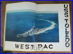 1956 to 1957 US Navy USS Toledo Navy Year Book