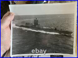 1964 Navy Photographs Decommissioning USS Barbero Submarine Captain McDonald