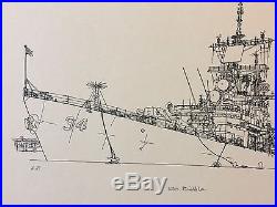 1967 Frances Smith USS Biddle (CG-34) Commissioning ARTIST PROOF Signed