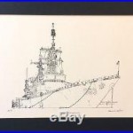 1975 Frances Smith USS Spruance (DD-963) Commissioning ARTIST PROOF Signed