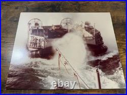1980 US Navy LCAC Hovercraft Photo USS Spiegel Grove LSD-32 11x14 Mounted