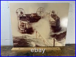 1980 US Navy LCAC Hovercraft Photo USS Spiegel Grove LSD-32 11x14 Mounted