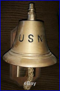 1984 WWII 1945 U. S. S. North Carolina BB-55 Crew 20th Reunion Ship Bell