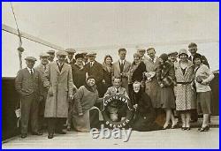 (2) ORIGINAL WW2 GERMAN SS STUTTGART STRENGTH THROUGH JOY CRUISING PHOTO's