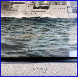 (2) WWI Style Destroyer Photos USS Farenholt DD-332 G. W. Waterman San Diego