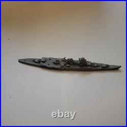 2 WWII RECOGNITION ID SHIP MODEL JAPANESE MOGAMI, by COMET METAL