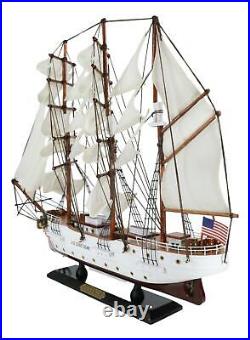 20L Handicraft Wood United States Coast Guard Cutter Eagle Ship Model Display