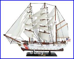 20L Handicraft Wood United States Coast Guard Cutter Eagle Ship Model Display