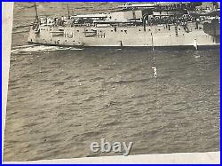 20x12 MOSER c1915 photo USS ARKANSAS Dreadnought Battleship WWI NEW YORK Harbor 20x12 MOSER c1915 photo USS ARKANSAS Dreadnought Battleship WWI NEW YORK Harbor