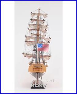 22-inch USS Constitution WAR SHIP MODEL Old Ironsides Wooden Collectable Display