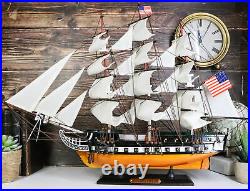 23L Handicraft Wood Old Ironsides USS Constitution Navy Frigate Ship Model