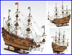29-inch WOODEN SHIP MODEL Swedish Wasa 16th Century Warship Replica Collectable