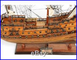 29-inch WOODEN SHIP MODEL Swedish Wasa 16th Century Warship Replica Collectable