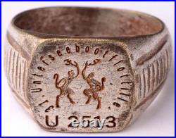 31th U-boat Flotilla U2513 Devils dance U-boat WW2 German ring naval submarine 31th U-boat Flotilla U2513 Devils dance U-boat WW2 German ring naval submarine