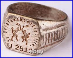 31th U-boat Flotilla U2513 Devils dance U-boat WW2 German ring naval submarine