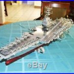 35 Museum Quality wood and metal aircraft carrier model