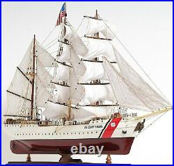 36 Inch US Coast Guard SHIP MODEL Eagle Wood Nautical Home Decor Display Replica