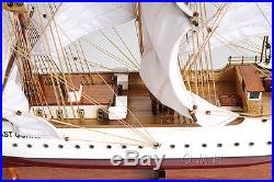 36 Inches. U. S Coast Guard Eagle E. E Handmade Wooden Sail Boat Model