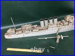 40 Wooden Model of USS Navy Clemson-class Destroyer Edwards 251 Restoration