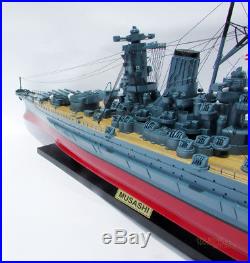 47 Musashi Japanese Battleship Model Ready for Display