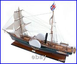 55-inch Large English Historic SHIP MODEL NEMESIS Warship Decor Collectible Gift