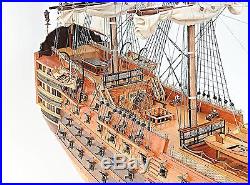 58 HMS Victory Xl Handcrafted Wooden Model Ship