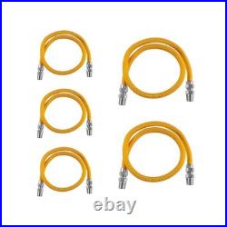 5Pcs EFIELD 72L Flexible Gas Line Connector, 1/2ODx 1/2MIP(HOSE073-5) 5