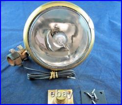 6 Brass Searchlight Decklight Spotlight Military 24 Volt Changeable Bulb Z3B2