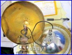 6 Brass Searchlight Decklight Spotlight Military 24 Volt Changeable Bulb Z3B2