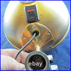 6 Brass Searchlight Decklight Spotlight Military 24 Volt Changeable Bulb Z3B2