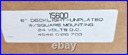 6 Brass Searchlight Decklight Spotlight Military 24 Volt Changeable Bulb Z3B2