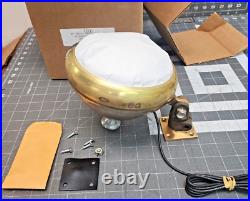 6 Brass Searchlight Decklight Spotlight Military 24 Volt Changeable Bulb Z3B2