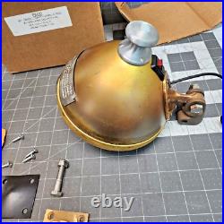 6 Brass Searchlight Decklight Spotlight Military 24 Volt Changeable Bulb Z3B2