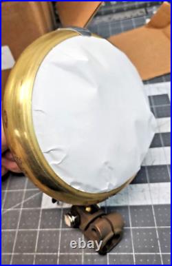 6 Brass Searchlight Decklight Spotlight Military 24 Volt Changeable Bulb Z3B2