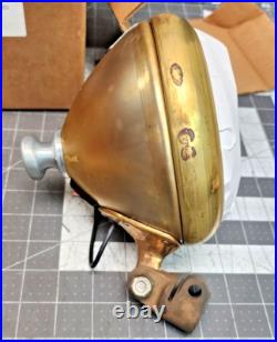 6 Brass Searchlight Decklight Spotlight Military 24 Volt Changeable Bulb Z3B2