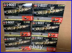 (6x) Vtg 2007 TARGA Japan U-BOOT Submarine Model Kit LOT 1/144 NEW in BOX PARTS