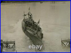 74292. Rare Original 1920 US Navy V-1 Submarine (Baracuda) Launch Portsmouth NH