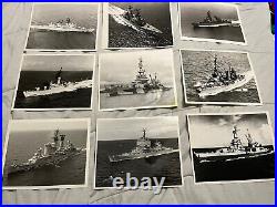 9 Vintage Naval Battleship Navy 8x10 Photos Washington DC Lot #4