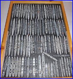 99 Lot Pewter Metal 1/1250 Scale Warships WWII Superior +Other Makes Save $$$