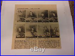 A. P. Wire Photo. Record Breaking Form. Parry O'Brien. (Original)