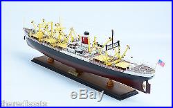 AMERICA SCOUT C2 Cargo Ship 34 Handmade Wooden Model Ship NEW