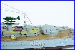 Admiral Graf Spee Handmade Wooden Battleship Model 40