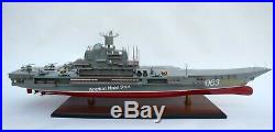 Admiral Kuznetsov Russian Aircraft Carrier Model 40 Handmade Wooden Scale 1/300