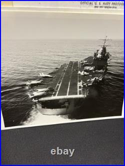 Aircraft Carrier Photographs from the 1960-70's Vintage 8X10's Navy 7 Photos