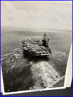 Aircraft Carrier Photographs from the 1960-70's Vintage 8X10's Navy 7 Photos
