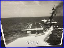 Aircraft Carrier Photographs from the 1960-70's Vintage 8X10's Navy 7 Photos