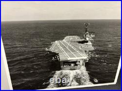 Aircraft Carrier Photographs from the 1960-70's Vintage 8X10's Navy 7 Photos