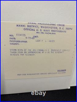 Aircraft Carrier Photographs from the 1960-70's Vintage 8X10's Navy 7 Photos