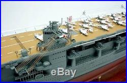 Akagi Japanese aircraft carrier display mahogany wood custom model
